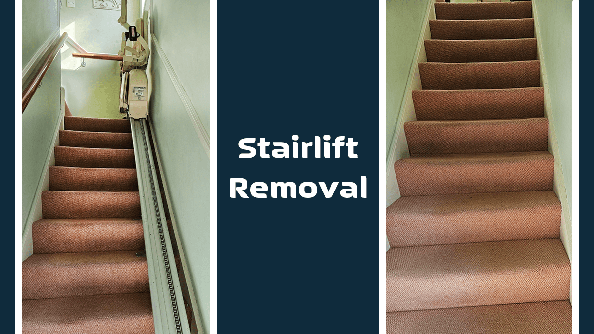 Stairlift removal before and after